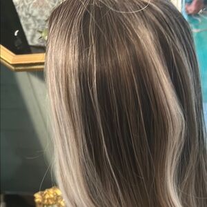 Elegant Brown and Blonde Hair Extension